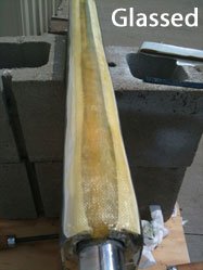 Garmin rudder glassed over